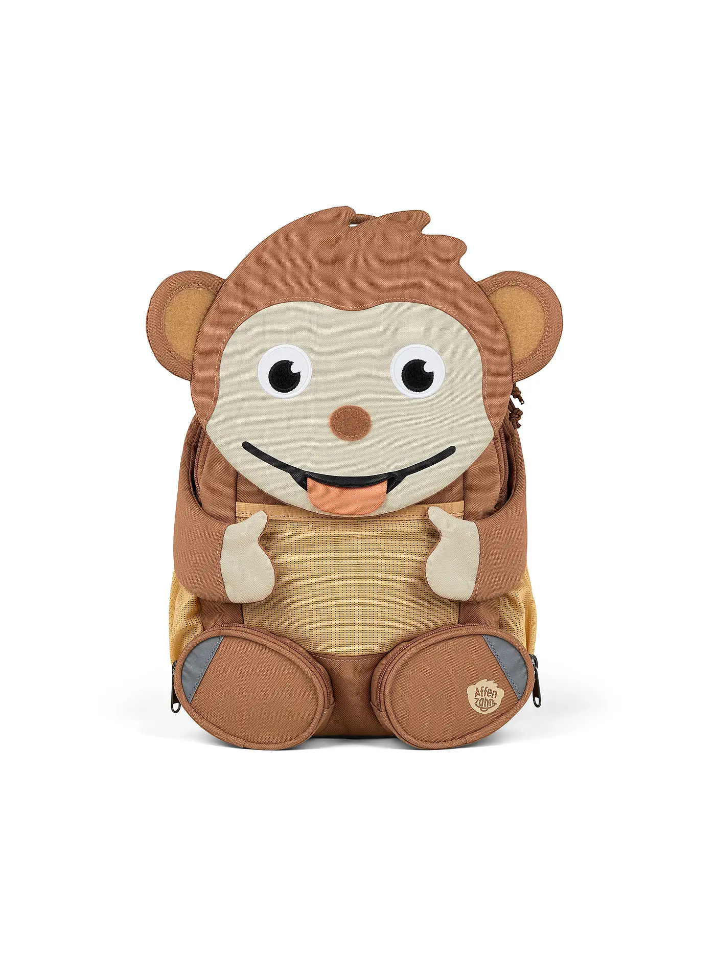 AFFENZAHN | Kinder Rucksack Große Freunde - Elefant | braun